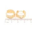 Серьги Xuping Позолота 18K колечки Резной узор фото №2 Серьги Xuping Позолота 18K колечки Резной узор фото №2