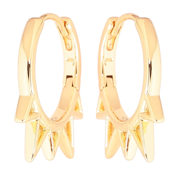 Серьги Xuping Позолота 18K колечки Декоративный боковой узор фото №2 Серьги Xuping Позолота 18K колечки Декоративный боковой узор фото №2