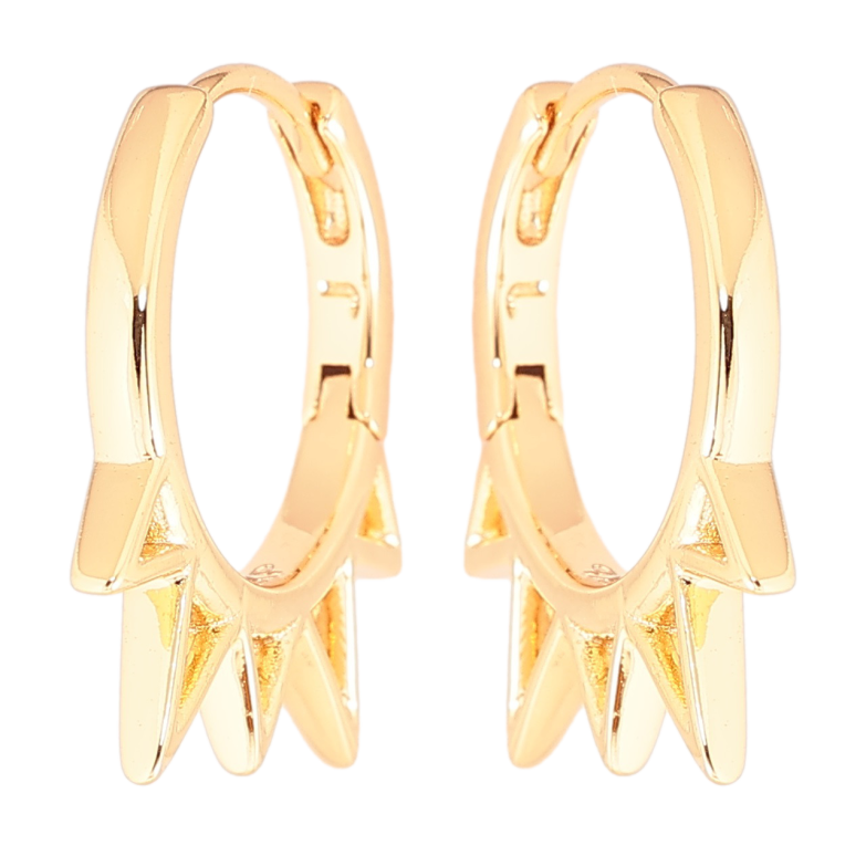 Серьги Xuping Позолота 18K колечки Декоративный боковой узор фото №1 Серьги Xuping Позолота 18K колечки Декоративный боковой узор фото №1