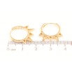 Серьги Xuping Позолота 18K колечки Декоративный боковой узор фото №2 Серьги Xuping Позолота 18K колечки Декоративный боковой узор фото №2