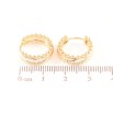 Серьги Xuping Позолота 18K колечки Декоративный узор фото №2 Серьги Xuping Позолота 18K колечки Декоративный узор фото №2