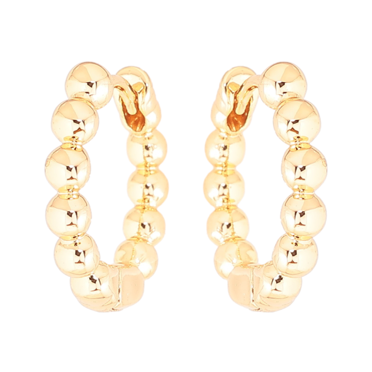 Серьги Xuping Позолота 18K колечки Узор из шариков фото №18 Серьги Xuping Позолота 18K колечки Узор из шариков фото №18
