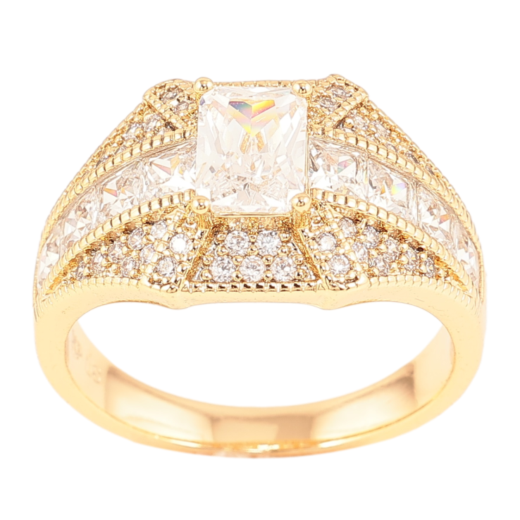 Каблучка Xuping Позолота 18K «Інкрустація цирконієм» фото №21 Каблучка Xuping Позолота 18K «Інкрустація цирконієм» фото №21