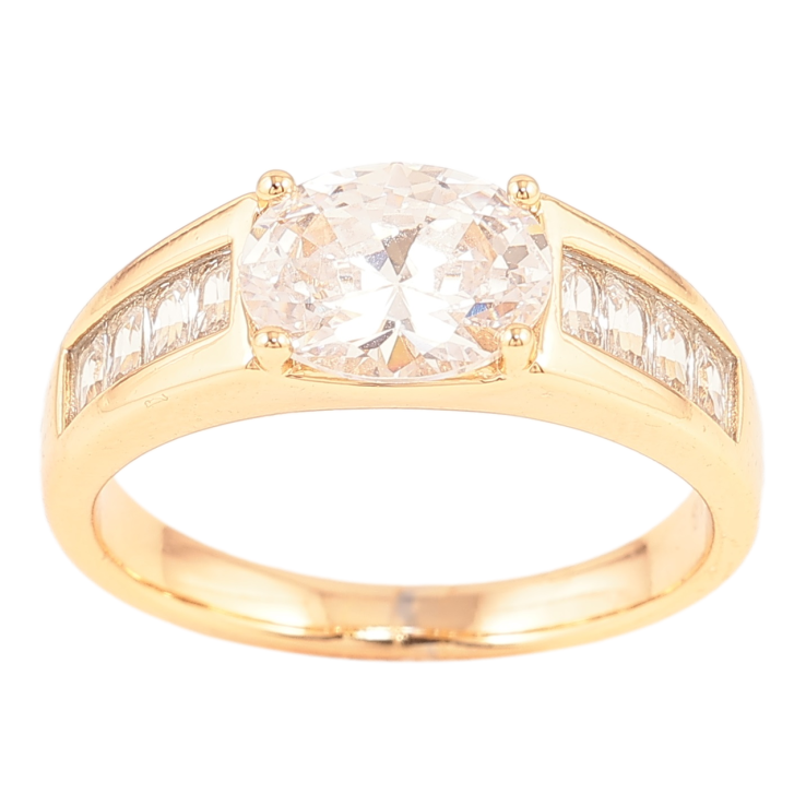 Каблучка Xuping Позолота 18K «Доріжки цирконію з фіанітом» фото №18 Каблучка Xuping Позолота 18K «Доріжки цирконію з фіанітом» фото №18