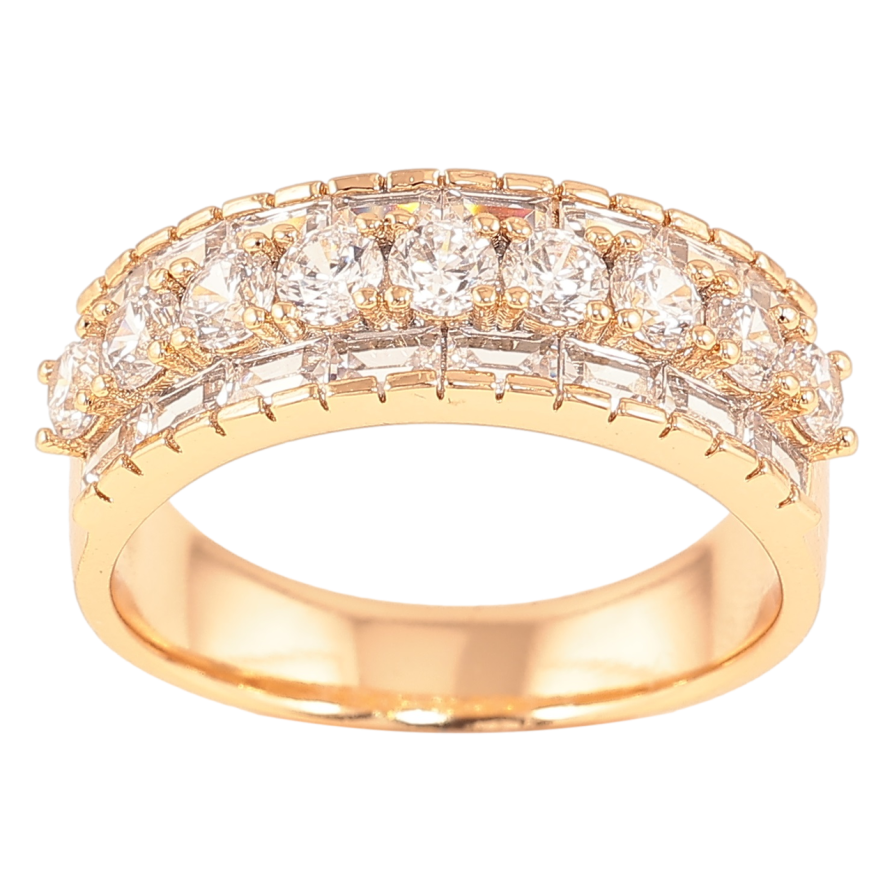 Кольцо Xuping Позолота 18K Инкрустация цирконием фото №1