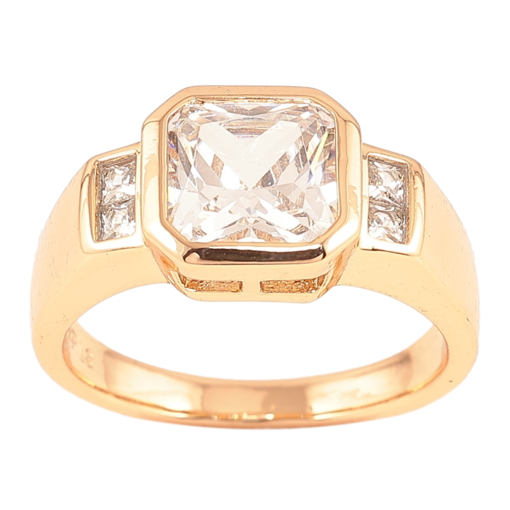 Каблучка Xuping Позолота 18K «Кришталевий блиск» фото №20 Каблучка Xuping Позолота 18K «Кришталевий блиск» фото №20