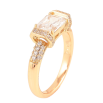 Каблучка Xuping Позолота 18K «Інкрустація цирконієм і фіаніт» фото №2 Каблучка Xuping Позолота 18K «Інкрустація цирконієм і фіаніт» фото №2