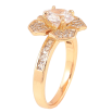 Каблучка Xuping Позолота 18K «Кришталева квітка» фото №2 Каблучка Xuping Позолота 18K «Кришталева квітка» фото №2