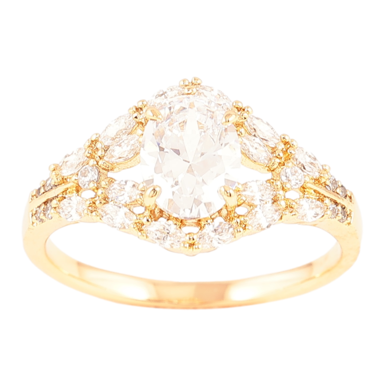 Каблучка Xuping Позолота 18K «Інкрустація цирконієм» фото №7