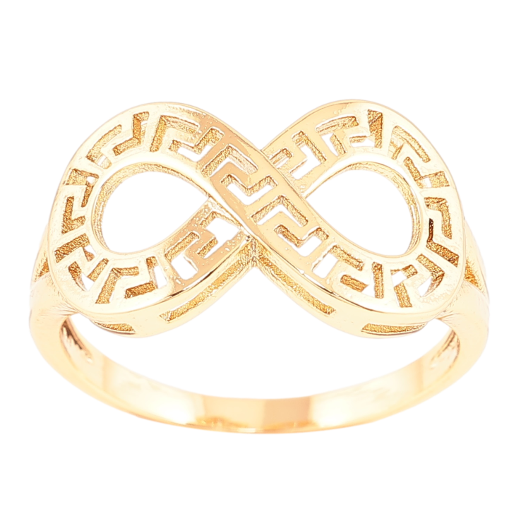 Каблучка Xuping Позолота 18K «Нескінченність з грецьким візерунком» фото №15 Каблучка Xuping Позолота 18K «Нескінченність з грецьким візерунком» фото №15