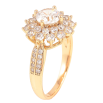Каблучка Xuping Позолота 18K «Кришталева квітка» фото №2 Каблучка Xuping Позолота 18K «Кришталева квітка» фото №2