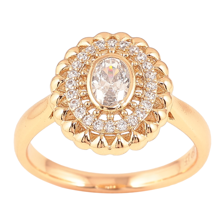 Каблучка Xuping Позолота 18K «Візерунок з цирконієм» фото №22 Каблучка Xuping Позолота 18K «Візерунок з цирконієм» фото №22