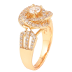 Каблучка Xuping Позолота 18K «Квітка з інкрустацією цирконієм» фото №2