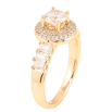 Каблучка Xuping Позолота 18K «Інкрустація цирконієм» фото №2 Каблучка Xuping Позолота 18K «Інкрустація цирконієм» фото №2