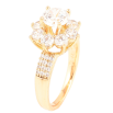 Каблучка Xuping Позолота 18K «Кришталева квітка» фото №2 Каблучка Xuping Позолота 18K «Кришталева квітка» фото №2