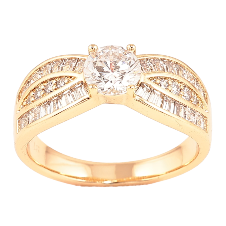 Каблучка Xuping Позолота 18K «Інкрустація цирконієм» фото №24 Каблучка Xuping Позолота 18K «Інкрустація цирконієм» фото №24