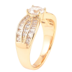 Каблучка Xuping Позолота 18K «Інкрустація цирконієм» фото №2 Каблучка Xuping Позолота 18K «Інкрустація цирконієм» фото №2