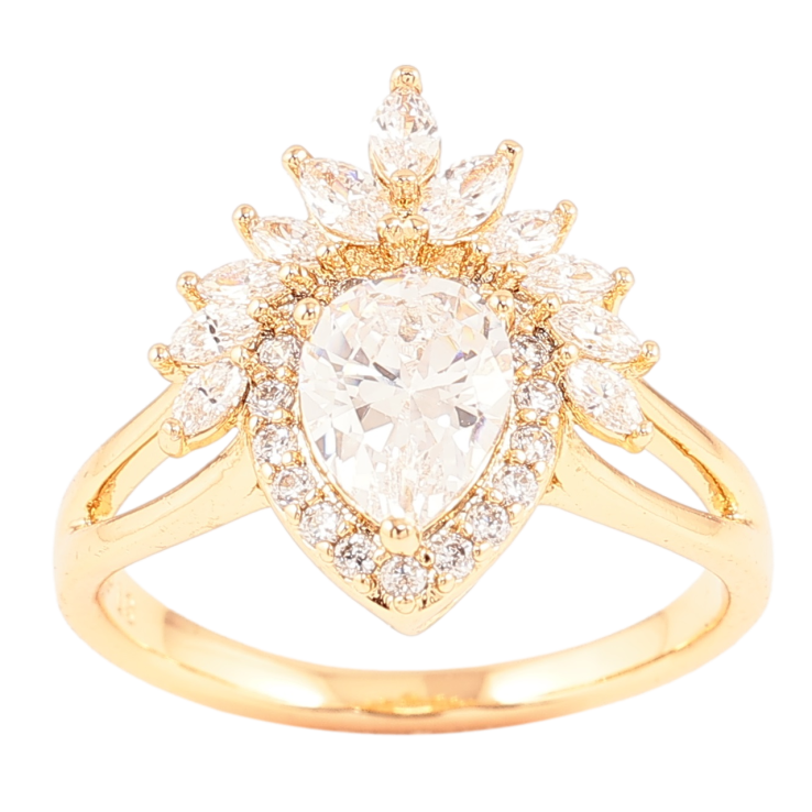 Каблучка Xuping Позолота 18K «Декоративний візерунок з цирконієм» фото №18 Каблучка Xuping Позолота 18K «Декоративний візерунок з цирконієм» фото №18
