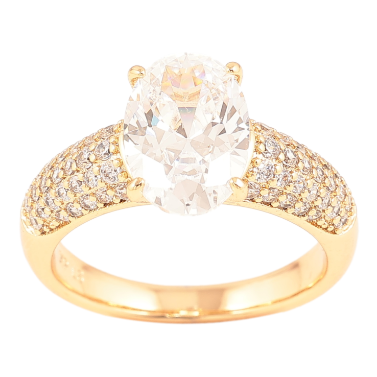 Каблучка Xuping Позолота 18K «Інкрустація цирконієм з фіанітом» фото №14 Каблучка Xuping Позолота 18K «Інкрустація цирконієм з фіанітом» фото №14