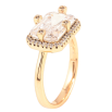 Каблучка Xuping Позолота 18K «Фіаніт у декоративному обрамленні цирконію» фото №2