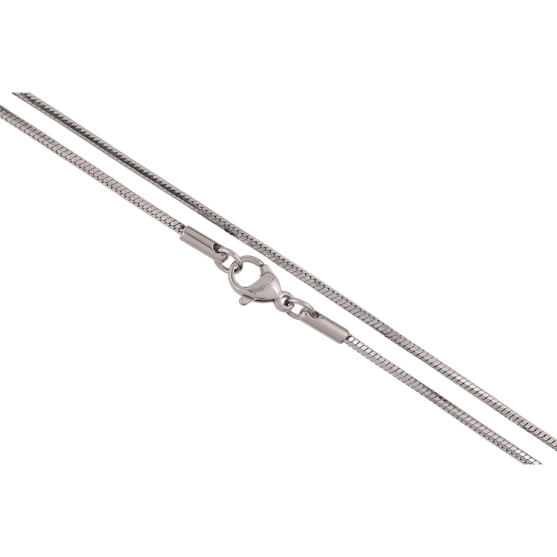 Ланцюжок Xuping ТТМ Stainless Steel колір Родій «Плетіння Ювелірний шнур восьмигранний» довжина 50см х 1.5мм фото №1 Ланцюжок Xuping ТТМ Stainless Steel колір Родій «Плетіння Ювелірний шнур восьмигранний» довжина 50см х 1.5мм фото №1