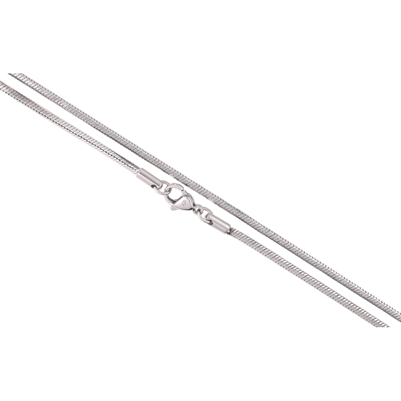 Ланцюжок Xuping ТТМ Stainless Steel колір Родій «Плетіння Ювелірний шнур восьмигранний» довжина 50см х 2мм фото №9