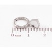 Серьги Xuping TTM Stainless Steel цвет Родий подвески на колечках Сердечки с белой эмалью фото №2 Серьги Xuping TTM Stainless Steel цвет Родий подвески на колечках Сердечки с белой эмалью фото №2