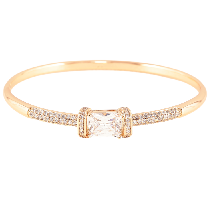 Браслет Xuping Позолота 18K «Інкрустація цирконієм з фіанітом» ø 5.7см фото №12 Браслет Xuping Позолота 18K «Інкрустація цирконієм з фіанітом» ø 5.7см фото №12