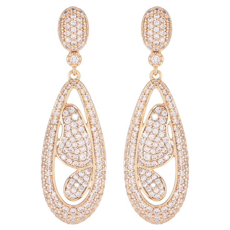 Серьги Xuping JEAN GOUJON Позолота 18K пусеты Подвески бабочки с инкрустацией цирконием фото №7 Серьги Xuping JEAN GOUJON Позолота 18K пусеты Подвески бабочки с инкрустацией цирконием фото №7
