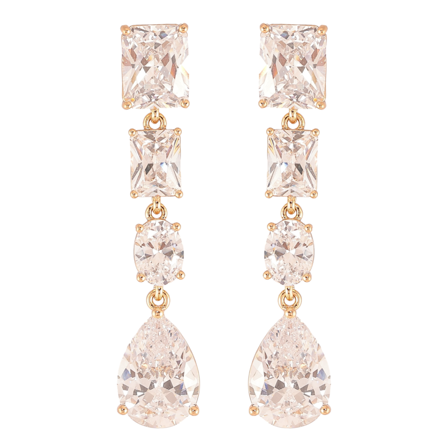 Серьги Xuping JEAN GOUJON Позолота 18K пусеты Подвески из фианитов фото №1 Серьги Xuping JEAN GOUJON Позолота 18K пусеты Подвески из фианитов фото №1