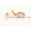 Серьги Xuping JEAN GOUJON Позолота 18K пусеты Круглые подвески с инкрустацией цирконием фото №2