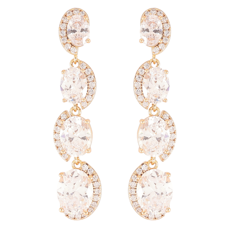 Серьги Xuping JEAN GOUJON Позолота 18K пусеты Фианиты с волнистыми дорожками циркония фото №20 Серьги Xuping JEAN GOUJON Позолота 18K пусеты Фианиты с волнистыми дорожками циркония фото №20
