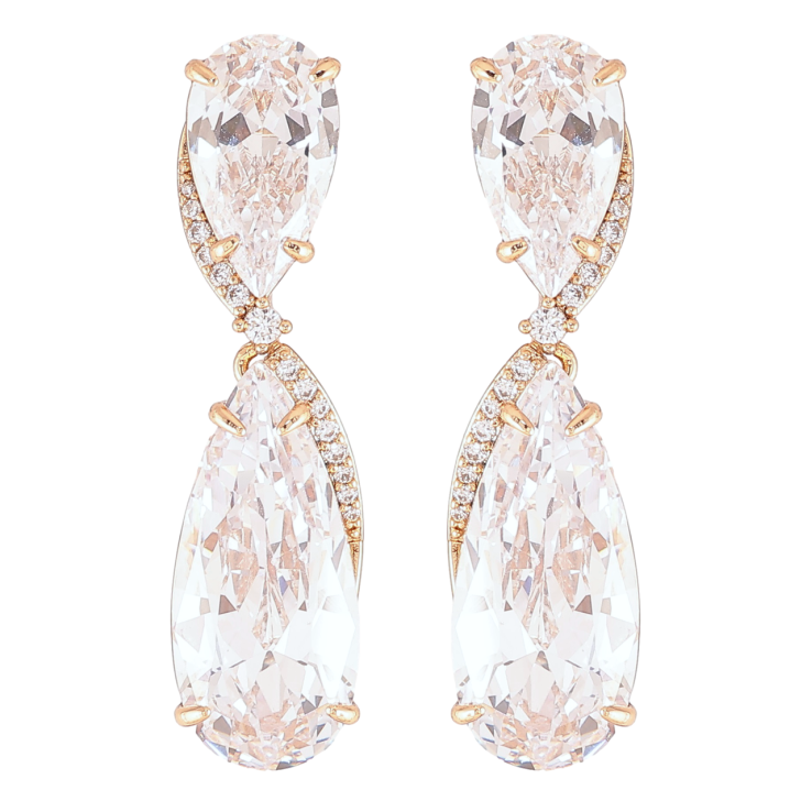 Серьги Xuping JEAN GOUJON Позолота 18K пусеты Кристальные подвески фото №10 Серьги Xuping JEAN GOUJON Позолота 18K пусеты Кристальные подвески фото №10