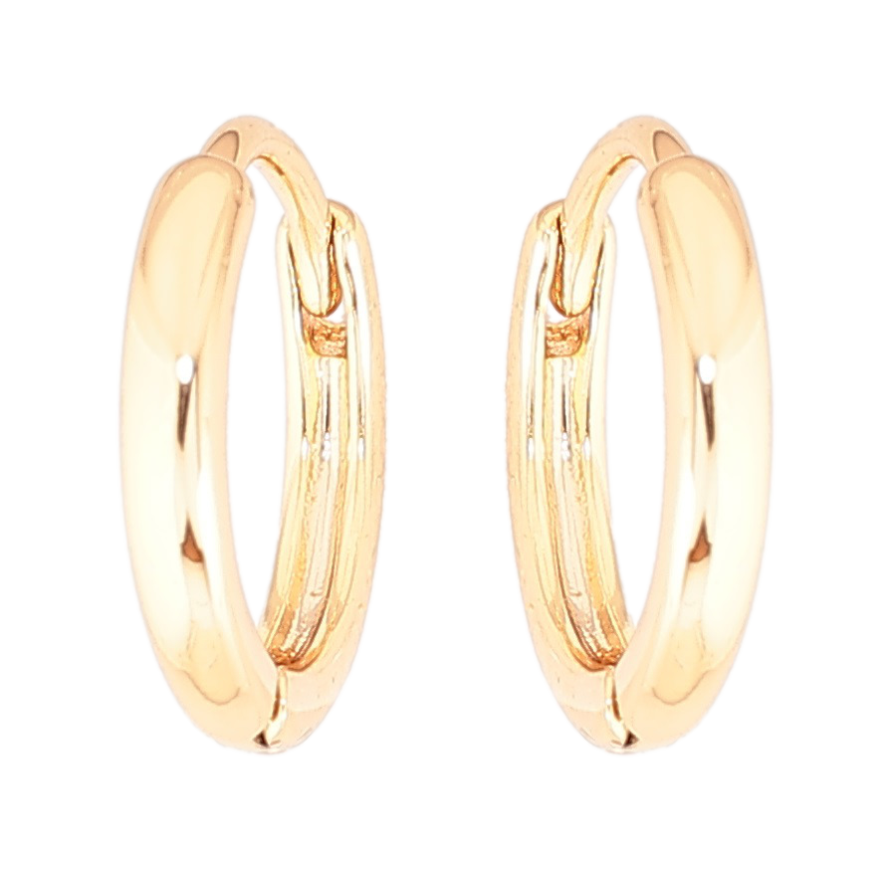 Серьги Xuping Позолота 18K колечки Классика, шир. 2мм ø 13мм фото №1 Серьги Xuping Позолота 18K колечки Классика, шир. 2мм ø 13мм фото №1