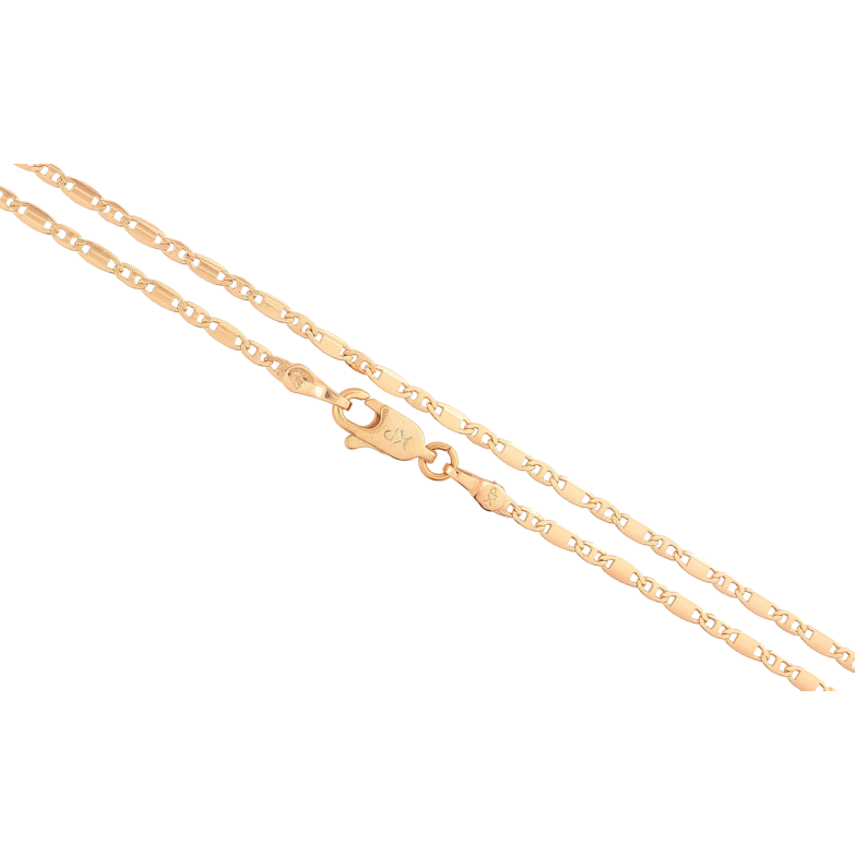 Ланцюжок Xuping Позолота 18K «Плетіння Морський ланцюг» довжина 45см х 2мм фото №3 Ланцюжок Xuping Позолота 18K «Плетіння Морський ланцюг» довжина 45см х 2мм фото №3