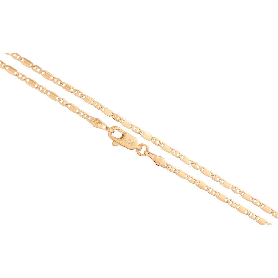 Ланцюжок Xuping Позолота 18K «Плетіння Морський ланцюг» довжина 45см х 2мм фото №1 Ланцюжок Xuping Позолота 18K «Плетіння Морський ланцюг» довжина 45см х 2мм фото №1