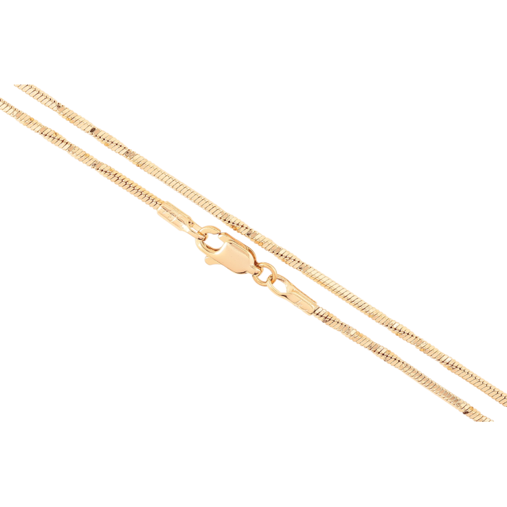 Ланцюжок Xuping Позолота 18K «Плетіння Ювелірний шнур 4-х гранний перекручений» довжина 45см х 1.5мм фото №9 Ланцюжок Xuping Позолота 18K «Плетіння Ювелірний шнур 4-х гранний перекручений» довжина 45см х 1.5мм фото №9