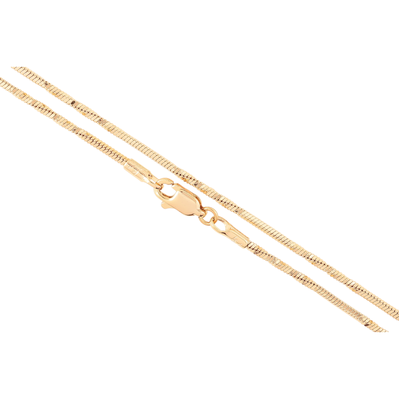 Ланцюжок Xuping Позолота 18K «Плетіння Ювелірний шнур 4-х гранний перекручений» довжина 45см х 1.5мм фото №7 Ланцюжок Xuping Позолота 18K «Плетіння Ювелірний шнур 4-х гранний перекручений» довжина 45см х 1.5мм фото №7