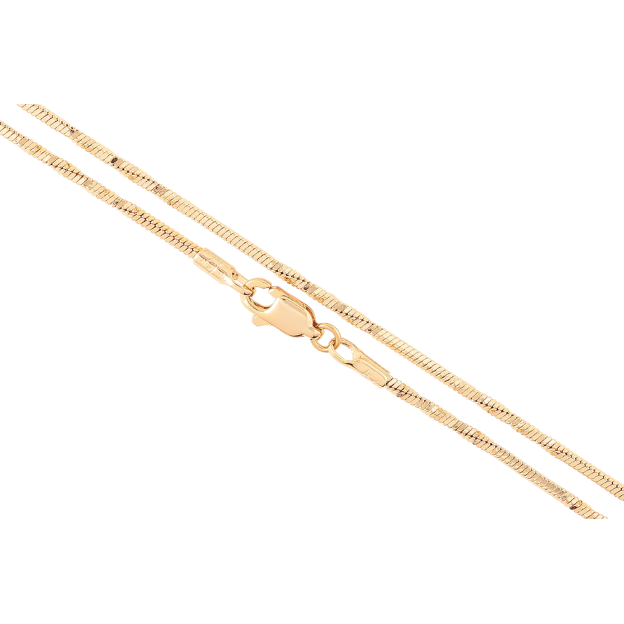 Ланцюжок Xuping Позолота 18K «Плетіння Ювелірний шнур 4-х гранний перекручений» довжина 45см х 1.5мм фото №1 Ланцюжок Xuping Позолота 18K «Плетіння Ювелірний шнур 4-х гранний перекручений» довжина 45см х 1.5мм фото №1