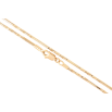 Ланцюжок Xuping Позолота 18K «Плетіння Ювелірний шнур 4-х гранний перекручений» довжина 45см х 1.5мм фото №2 Ланцюжок Xuping Позолота 18K «Плетіння Ювелірний шнур 4-х гранний перекручений» довжина 45см х 1.5мм фото №2