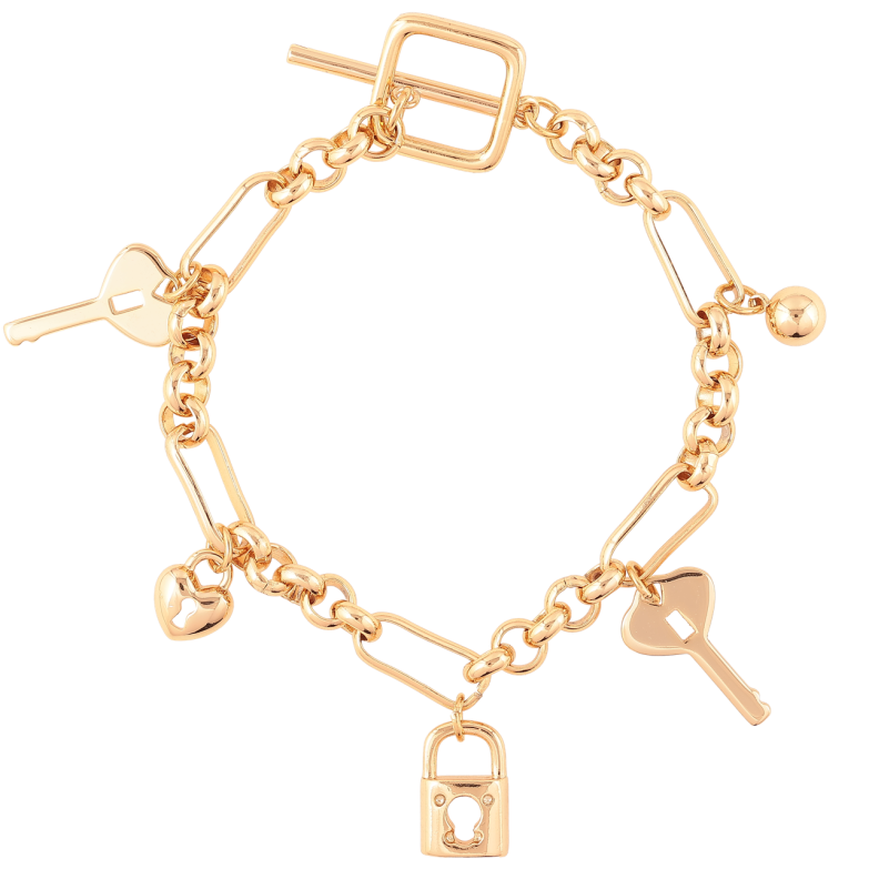 Браслет Xuping Позолота 18K Цепочка с подвесками длинна 18см х 5мм фото №8