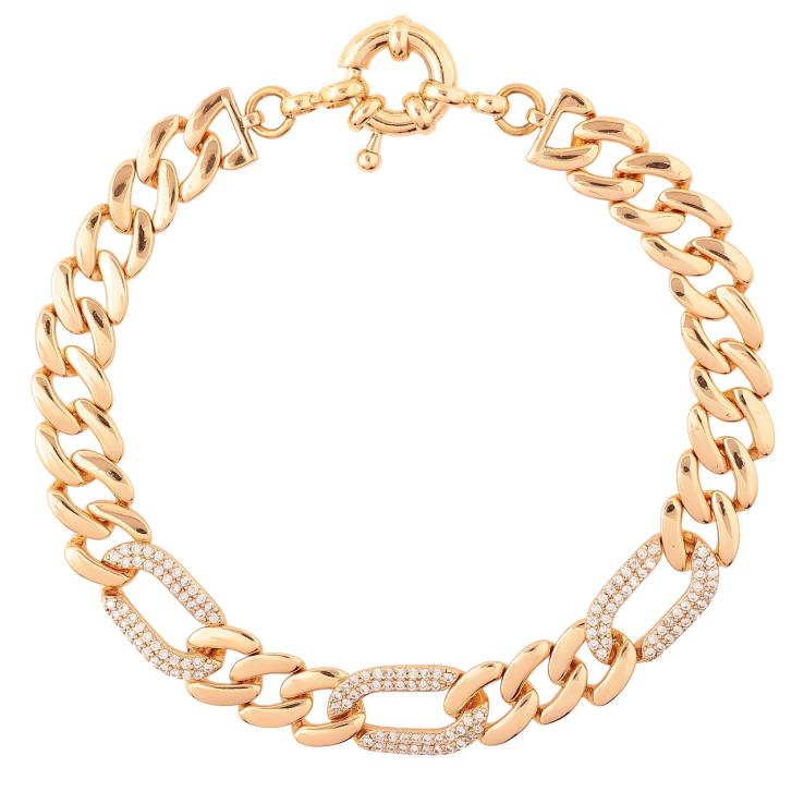 Браслет Xuping Позолота 18K Цепочка Панцирная с инкрустацией цирконием длинна 19см х 8мм фото №17 Браслет Xuping Позолота 18K Цепочка Панцирная с инкрустацией цирконием длинна 19см х 8мм фото №17