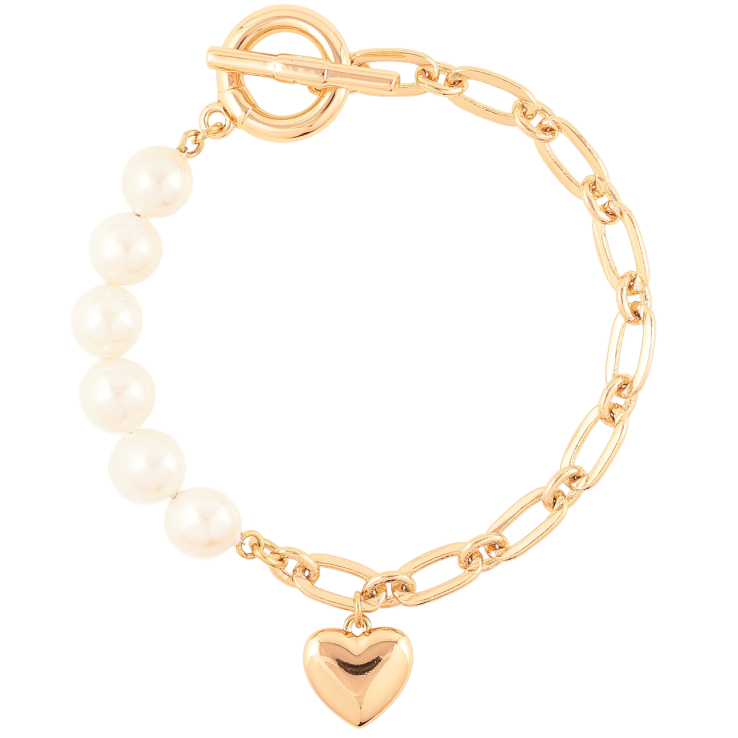Браслет Xuping Позолота 18K Цепочка с жемчужинами, подвеска сердечко длинна 18.5см х 5мм фото №16 Браслет Xuping Позолота 18K Цепочка с жемчужинами, подвеска сердечко длинна 18.5см х 5мм фото №16