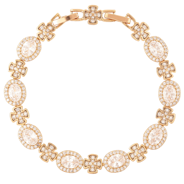 Браслет Xuping Позолота 18K Инкрустация цирконием длинна с доп. замком 16.5,19см х 7-8мм фото №12 Браслет Xuping Позолота 18K Инкрустация цирконием длинна с доп. замком 16.5,19см х 7-8мм фото №12