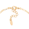 Браслет Xuping Позолота 18K Цепочка Фигаро с черными фианитами длинна с доп. цепочкой 16-19.5см х 2мм фото №2 Браслет Xuping Позолота 18K Цепочка Фигаро с черными фианитами длинна с доп. цепочкой 16-19.5см х 2мм фото №2