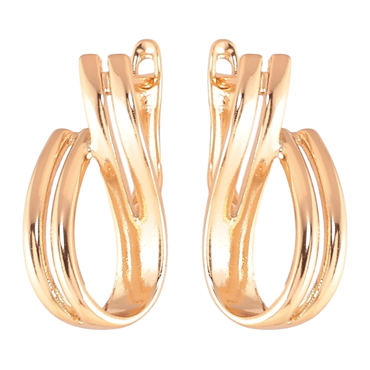 Серьги Xuping Позолота 18K английский замок Декоративные петельки фото №13