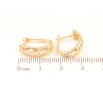 Серьги Xuping Позолота 18K английский замок Резной узор фото №2