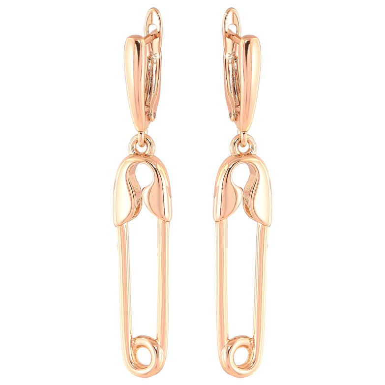 Сережки Xuping Позолота 18K англійський замок «Шпильки» фото №4 Сережки Xuping Позолота 18K англійський замок «Шпильки» фото №4
