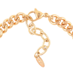 Браслет Xuping Позолота 18K Цепочка Панцирная с кристальной вставкой длинна с доп. цепочкой 17-20см х 6мм фото №2