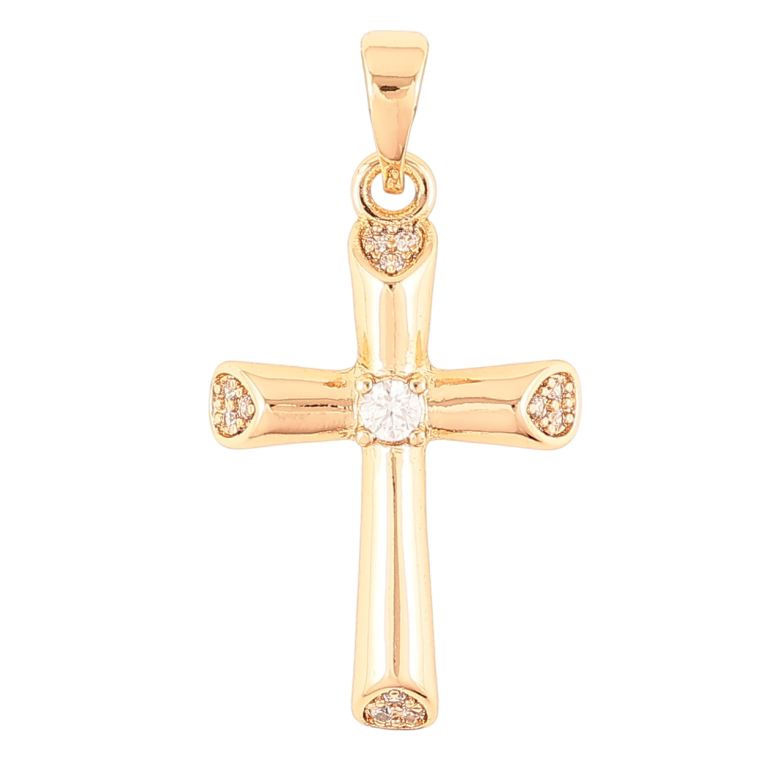Кулон Xuping Позолота 18K Хрест з цирконієм» для ланцюжка до 5мм фото №14 Кулон Xuping Позолота 18K Хрест з цирконієм» для ланцюжка до 5мм фото №14